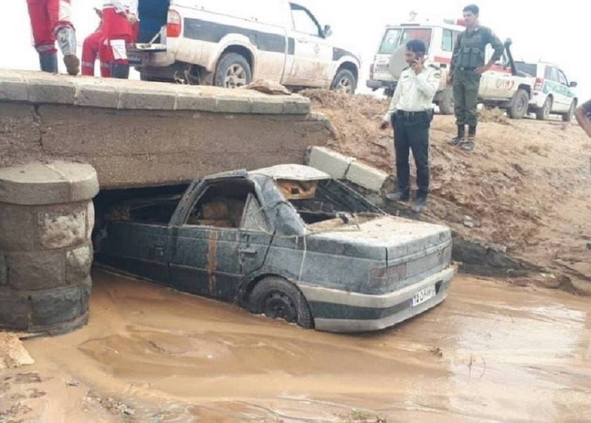 تصاویری عجیب از سیل نابودگر در رفسنجان + تصویر